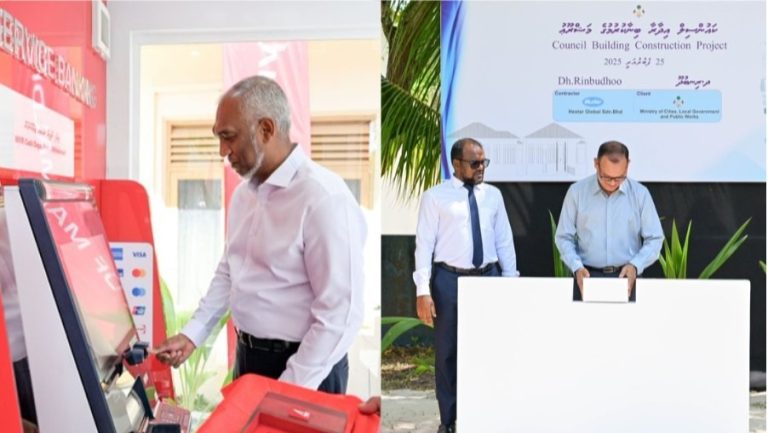 ރިނބުދޫ އޭޓީއެމް އިފްތިތާޙްކުރައްވައި ކައުންސިލް އިދާރާގެ ބިންގާ އަޅުއްވައިފި