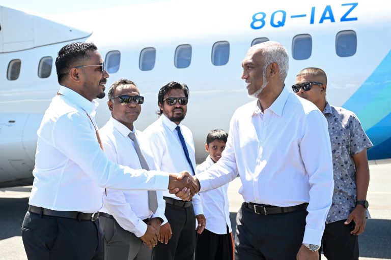 މުލީގައި ތަރައްޤީކޮށްފައިވާ އެއާޕޯޓު ހުޅުވުމަށް ރައީސް މުއްޔަށް ވަޑައިގެންފި