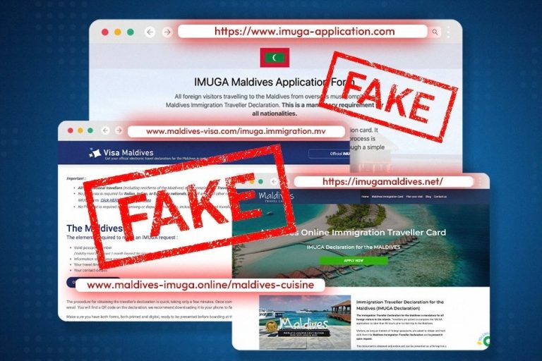 އިމުގާގެ ނަމުގައި ފޭކް ވެބްސައިޓްތަކެއް ދައުރުކުރާތީ ސަމާލުވުމަށް އެދިއްޖެ