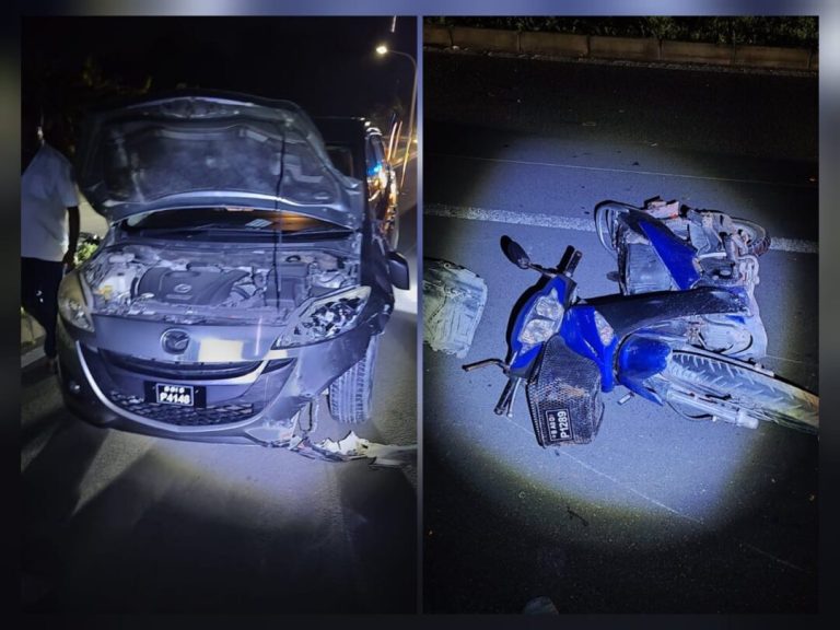 ލ. ގަމުގައި ސައިކަލަކާއި ކާރެއް ޖެހި ނުރައްކާތެރި އެކްސިޑެންޓެއް ހިނގައިފި