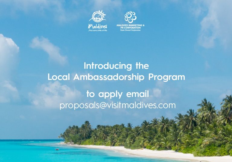 ވިޒިޓް މޯލްޑިވްސް ލޯކަލް އެމްބެސެޑަރަށްޝިޕްގައި ބައިވެރިވުމުގެ ފުރުސަތު ހުޅުވާލައިފި