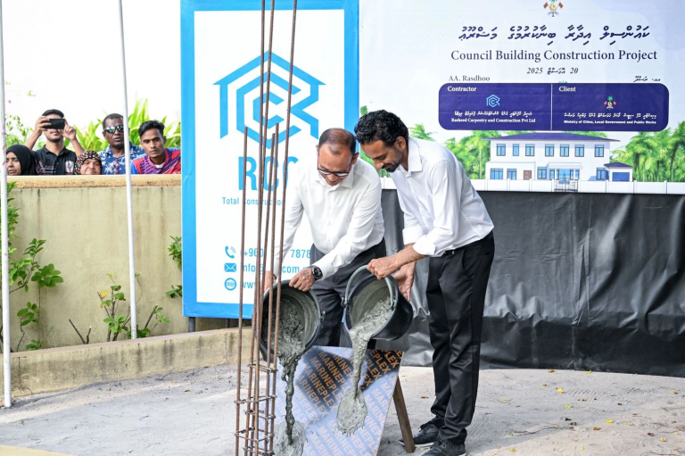 ރަސްދޫ ކައުންސިލް އިދާރާގެ އާ ޢިމާރާތުގެ ޢަމަލީ މަސައްކަތް ފަށައިފި