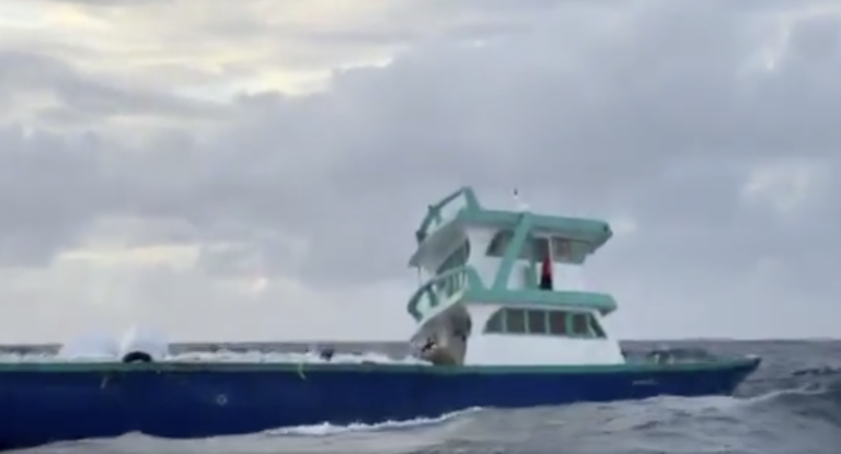 3 މީހުންނާއެކު ދޯންޔެއް އަޑިއަށް ދަނީ