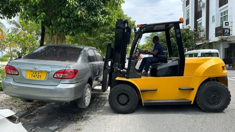 ހުޅުމާލޭގައި ގަވާއިދާ ހިލާފަށް ޕާކުކޮށްފައިވާ އުޅަނދުތައް ނަގަނީ