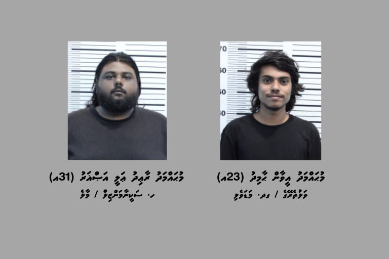ކިލޯއަކަށްވުރެ ގިނަ މަސްތުވާތަކެއްޗާއެކު ދެ ޒުވާނުން ހައްޔަރުކޮށްފި