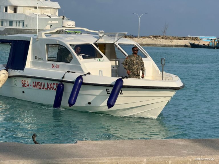 ވެލިދޫގައި ސީ އެމްބިއުލާންސްގެ ހިދުމަތް ފަށައިފި