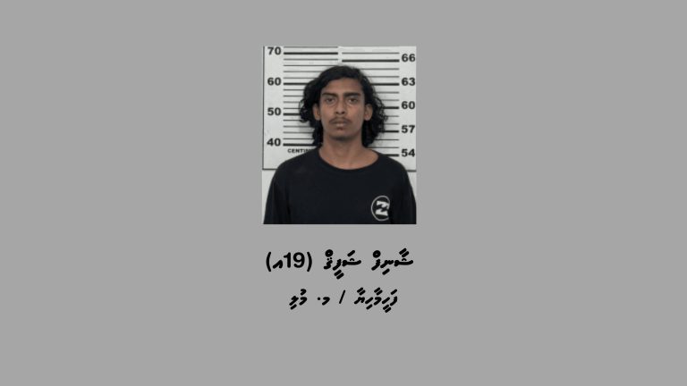 ވޭވަށަށް ޑްރަގް އެތެރެކުރަން އުޅުނު މައްސަލައެއްގައި ޒުވާނަކު ހައްޔަރުކޮށްފި