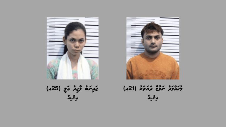 ކިލޯއަކަށްވުރެ ގިނަ މަސްތުވާތަކެތި އެތެރެކުރި 2 މީހަކު ވީއައިއޭއިން ހައްޔަރުކޮށްފި