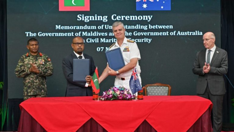 ކަނޑުގެ ސަލާމަތާ ގުޅޭ އޮޕަރޭޝަންތައް ހިންގަން ރާއްޖެއާއި އޮސްޓްރޭލިއާއާ ދެމެދު އެއްބަސްވުމެއް