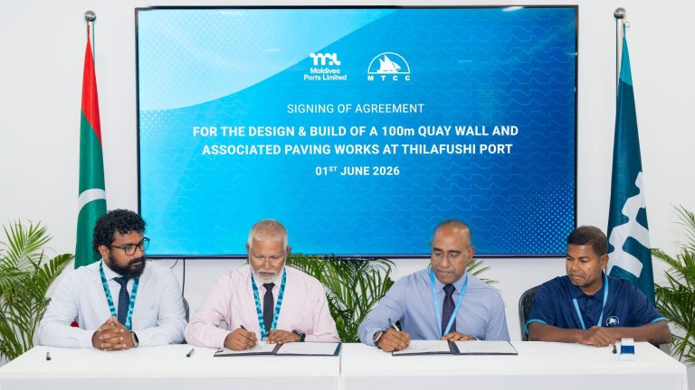 ތިލަފުށީ ޕޯޓަށް 100 މީޓަރުގެ އެއްގަމު ތޮށިލާން އެމްޓީސީސީއަށް