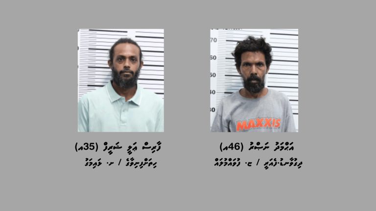 ފިހާރައެއްގެ ބިއްލޫރިގަނޑު ތަޅާލައި ވައްކަން ކުރި ދެ މީހަކު ހައްޔަރުކޮށްފި