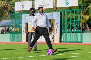 8 އަހަރުގެ އިންތިޒާރަށްފަހު ހިންނަވަރު ފުޓްސަލް ދަނޑު ވަޒީރު ރާފިއު ހުޅުވައިދެއްވުން