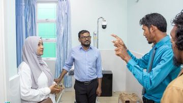 އުނގޫފާރު ހޮސްޕިޓަލް ޓާޝަރީ ފެންވަރަށް ބަދަލުކުރުމުގެ މަސައްކަތް ބަލައިލުމަށް މިނިސްޓްރީގެ ޓީމެއް އެ ރަށަށް!