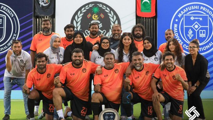 ހުޅުމާލެ ޖަލުގައި އާރްޑީސީން ހެދި ފުޓްސަލް ދަނޑު ހުޅުވައިފި