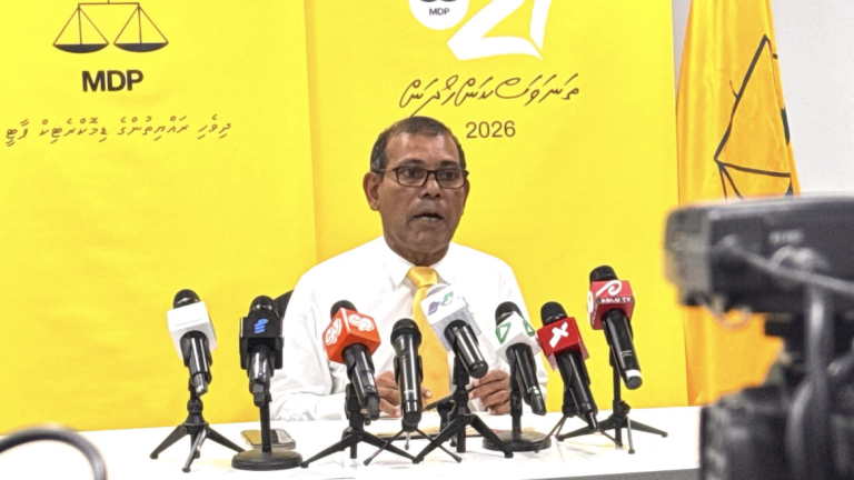 އެމްޑީޕީގެ ޗެއާޕާސަން ނަޝީދު ނޫސްވެރިންނާ ވާހަކަދައްކަވަނީ