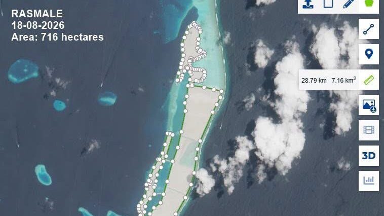 ރަސްމާލެ މަޝްރޫޢުގެ ހިއްކަން ހަމަޖެހިފައިވާ 1150 ހެކްޓަރުގެ ތެރެއިން މިހާތަނަށް 716 ހެކްޓަރު ހިއްކައި