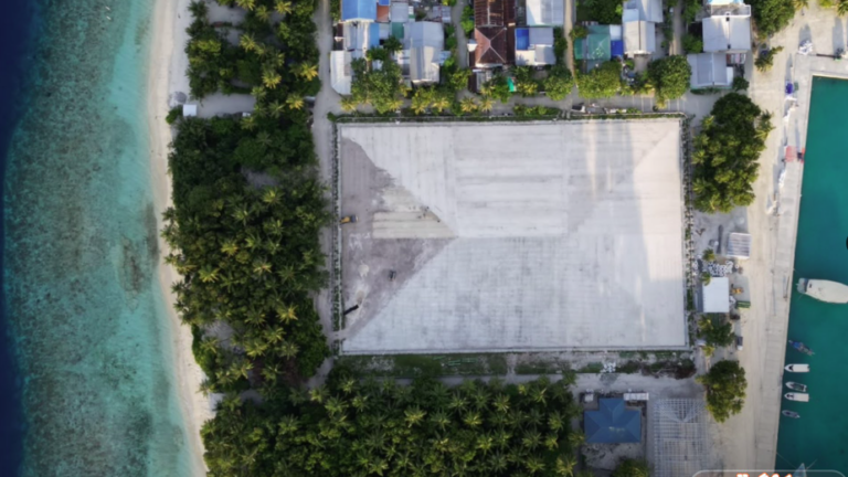 ހަންޏާމީދޫ ފުޓުބޯޅަ ދަނޑުގެ ސަބް-ބޭސް މަސައްކަތުގެ 85 އިންސައްތަ ނިމިއްޖެ