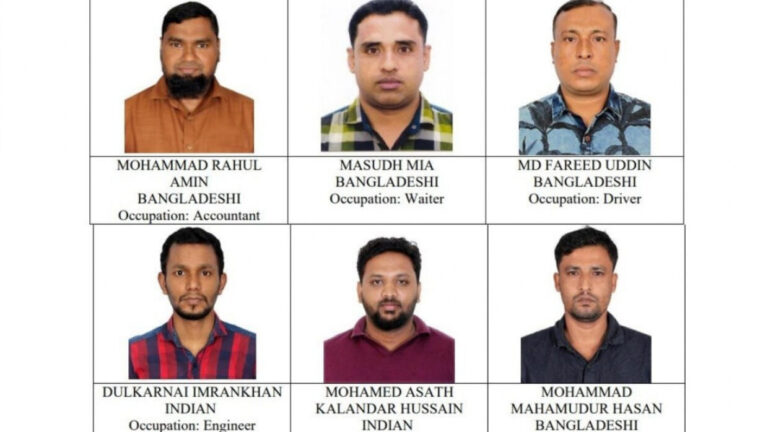 ގާނޫނާއި ހިލާފަށް ޑޮލަރު މާރުކޮށް ދައުރުކުރުވި މައްސަައިގައި ހައްޔަރުކުރި 6 ބިދޭސީން