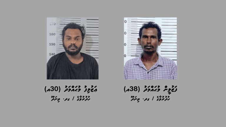 ޑުރަގު ނެޓްވޯކްގައި އިސްކޮށް ހަރަކާތްތެރިވާކަމަށް ތުހުމަތު ކުރެވޭތީ ތިނަދޫއިން ހައްޔަރުކުރި 2 މީހުން -- ފޮޓޯ/ ފުލުހުން