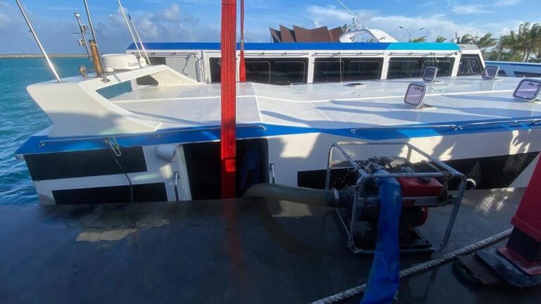 ކުޅުދުއްފުށީ ބަނދަރުގައި އޮތް އާރުޓީއެލް ލޯންޗެއް ދިޔަވެގެން އެމްއެންޑީއެފުން އެހީތެރިވެދީފި