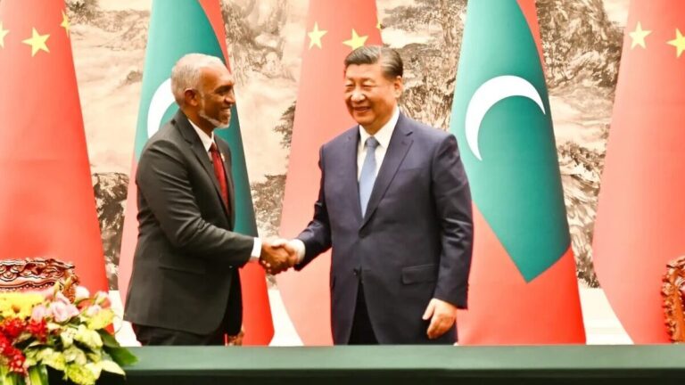 ރައީސް މުއިއްޒު އާއި ޗައިނާގެ ރައީސް ޝީ ޖިންޕިން