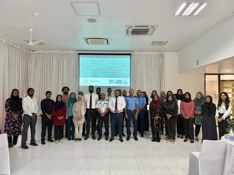 ރާއްޖޭގައި ކެމިކަލް މެނޭޖްމަންޓް ހަރުދަނާ ކުރުމަށް ވޯކްޝޮޕެއް ބާއްވައިފި