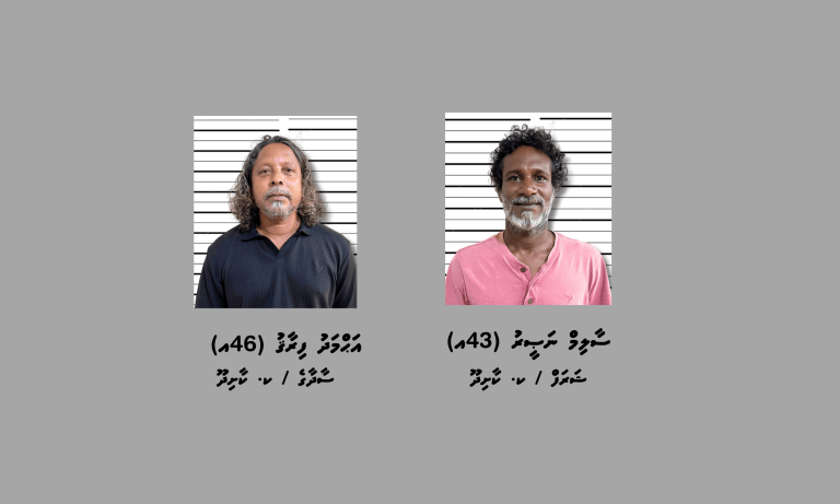 ކާށިދޫގައި ފުލުހުންގެ ހިންގި އޮޕަރޭޝަނެއްގައި ގިނަ އަދަދެއްގެ މަސްތުވާތަކެއްޗާއެކު ދެމީހަކު ހައްޔަރުކޮށްފި