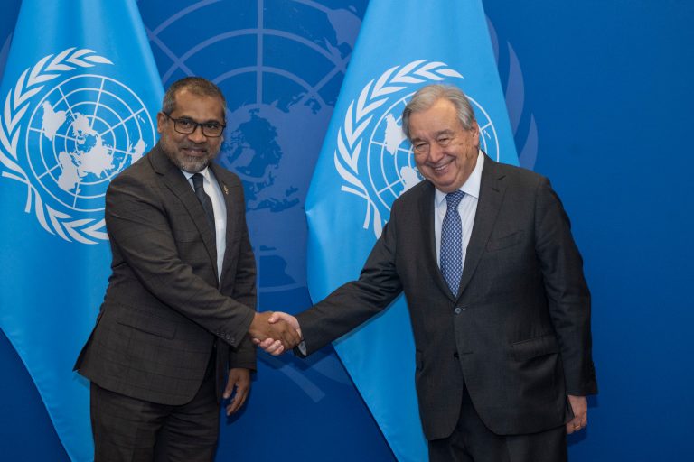 މިނިސްޓަރ ޚަލީލު އދ. ގެ ސެކެޓްރީ ޖެނެރަލްއާ ބައްދަލުކުރައްވައިފި