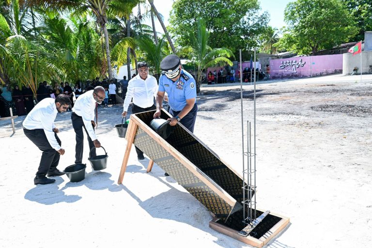 އޮމަދޫ ފުލުހުންގެ މަރުކަޒުގެ އަމަލީ މަސައްކަތް ފަށައިފި