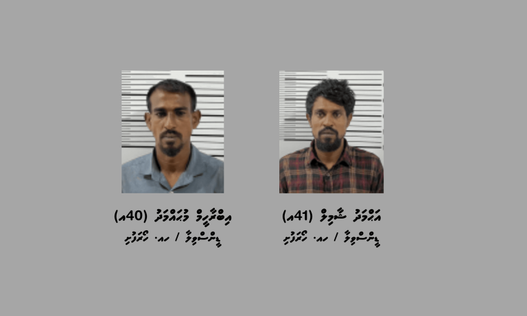 މަސްތުވާތަކެތީގެ މައްސަލައެއްގައި ހޯރަފުށިން ދެ މީހަކު ހައްޔަރުކޮށްފި
