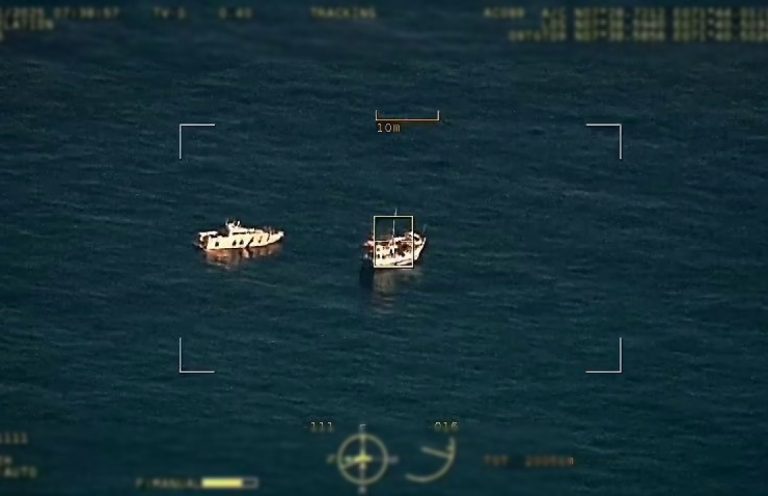 ޑްރޯންގެ އެހީގައި އަތުލައިގަތް ބޯޓުގައި 300 ކިލޯގެ މަސްތުވާތަކެތި