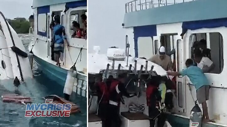 ކ. ދިއްފުށީ ލޯންޗެއް އަޑިއަށް ގޮސް، 14 ފަތުރުވެރިންނާއެކު 18 މީހަކު ސަލާމަތްކޮށްފި
